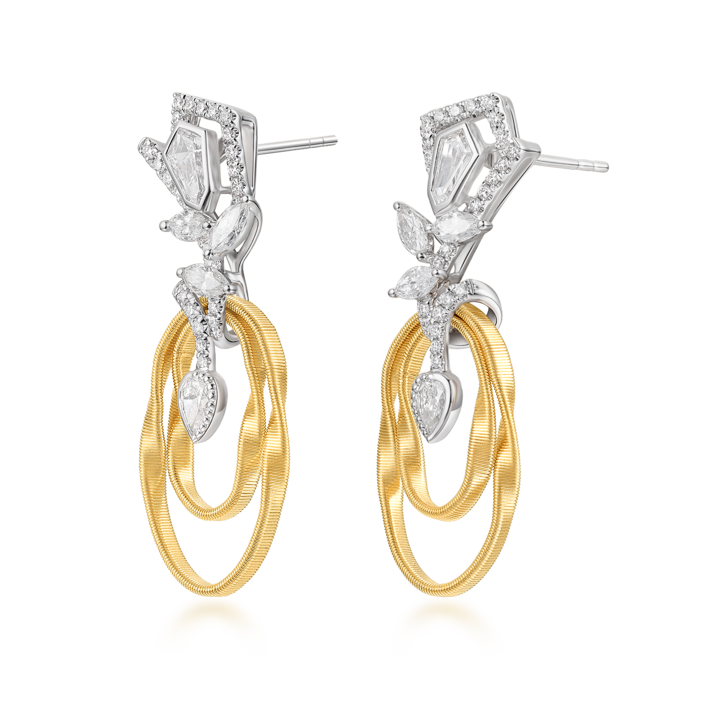 Diamond Earrings | The Five Elements, Fire