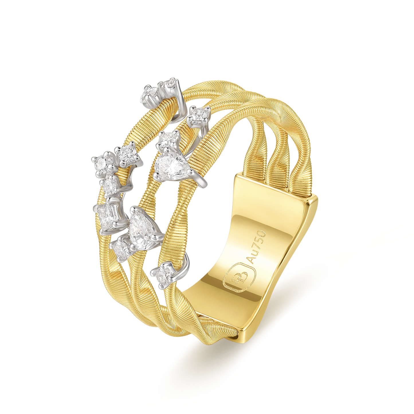Diamond Ring | Luminous Whispers, Gold