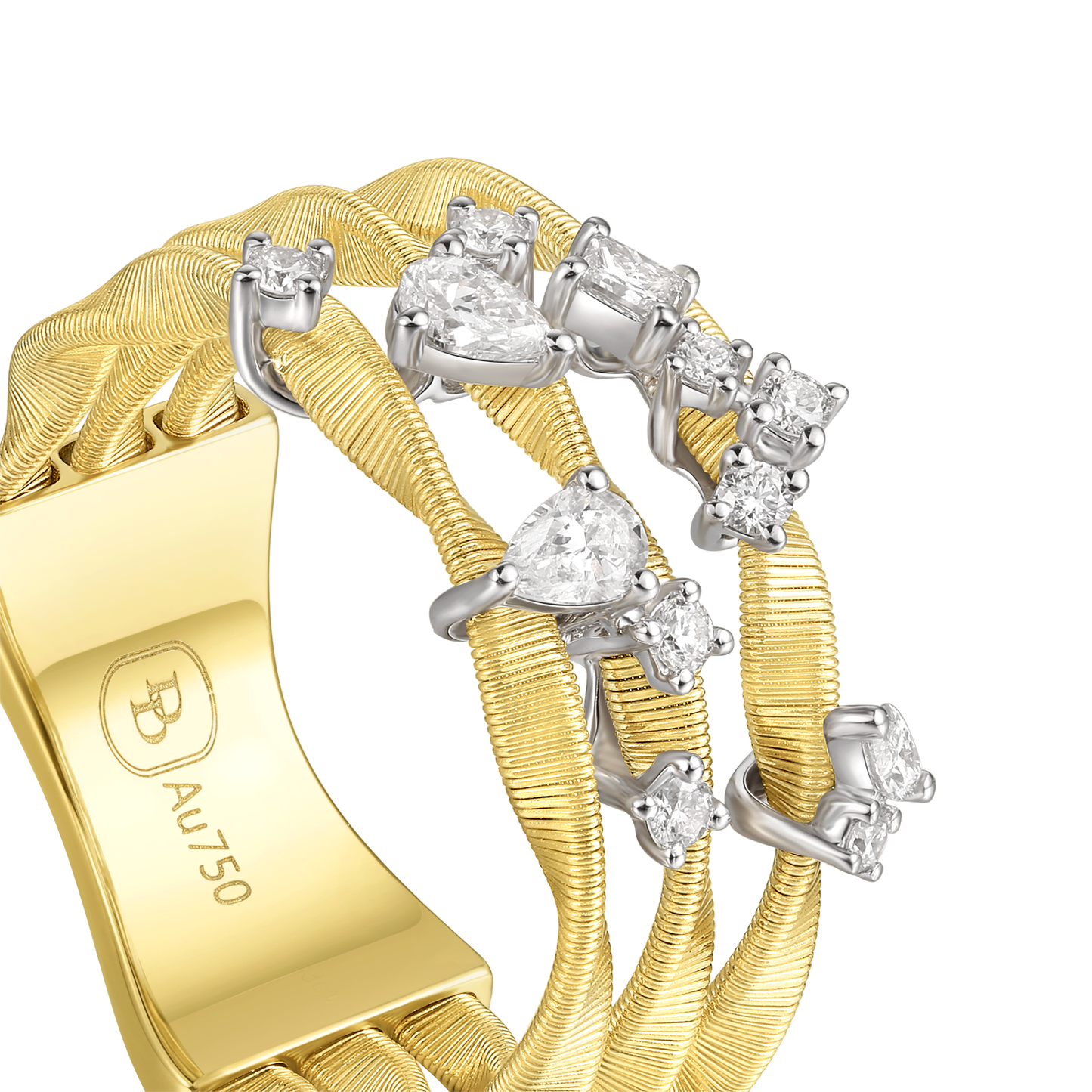 Diamond Ring | Luminous Whispers, Gold