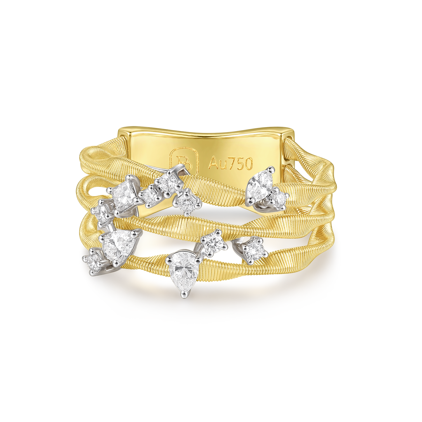 Diamond Ring | Luminous Whispers, Gold
