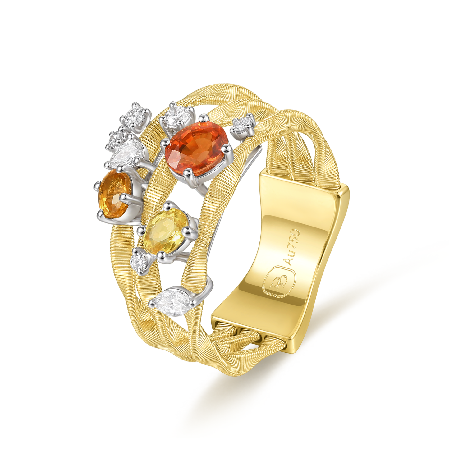 Sapphire Ring | Luminous Whispers, Gold