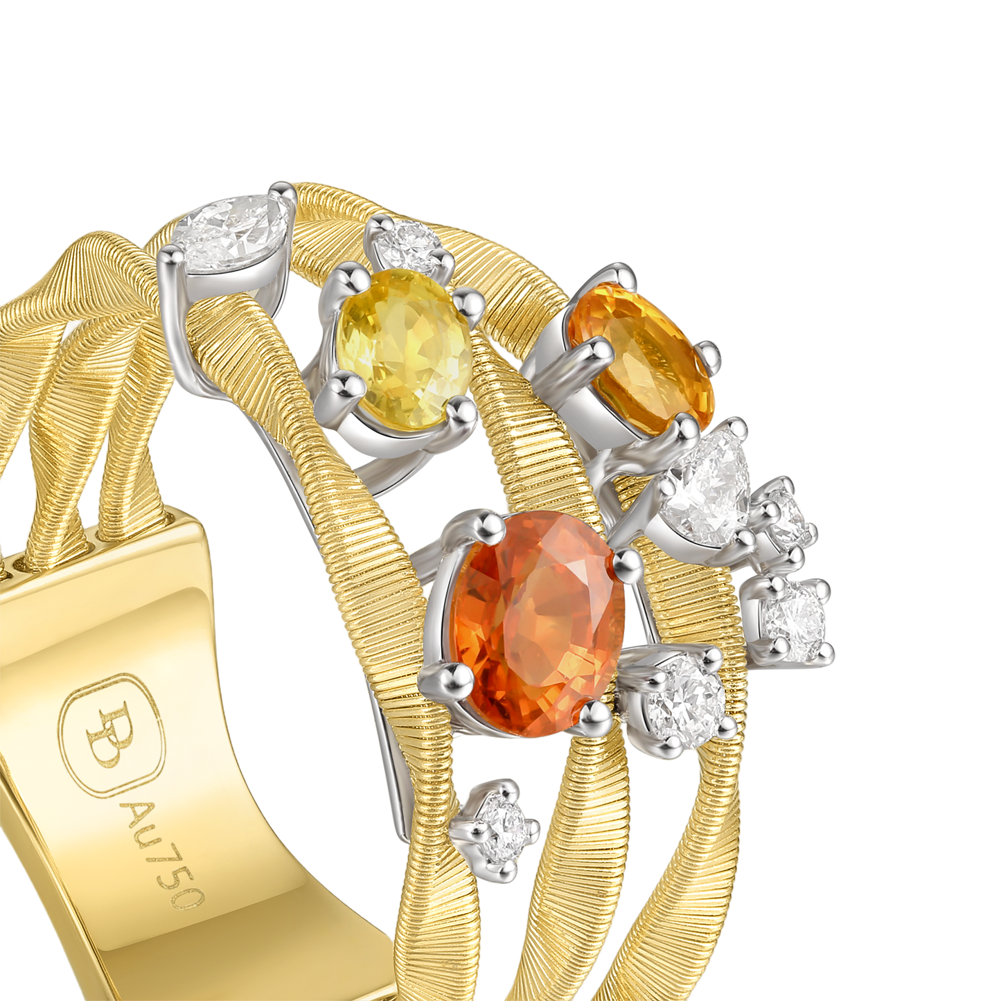 Sapphire Ring | Luminous Whispers, Gold