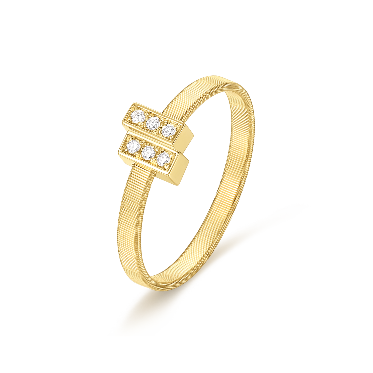 Narrow Diamond Ring｜The Five Elements, Wood