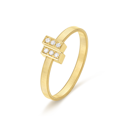 Narrow Diamond Ring｜The Five Elements, Wood