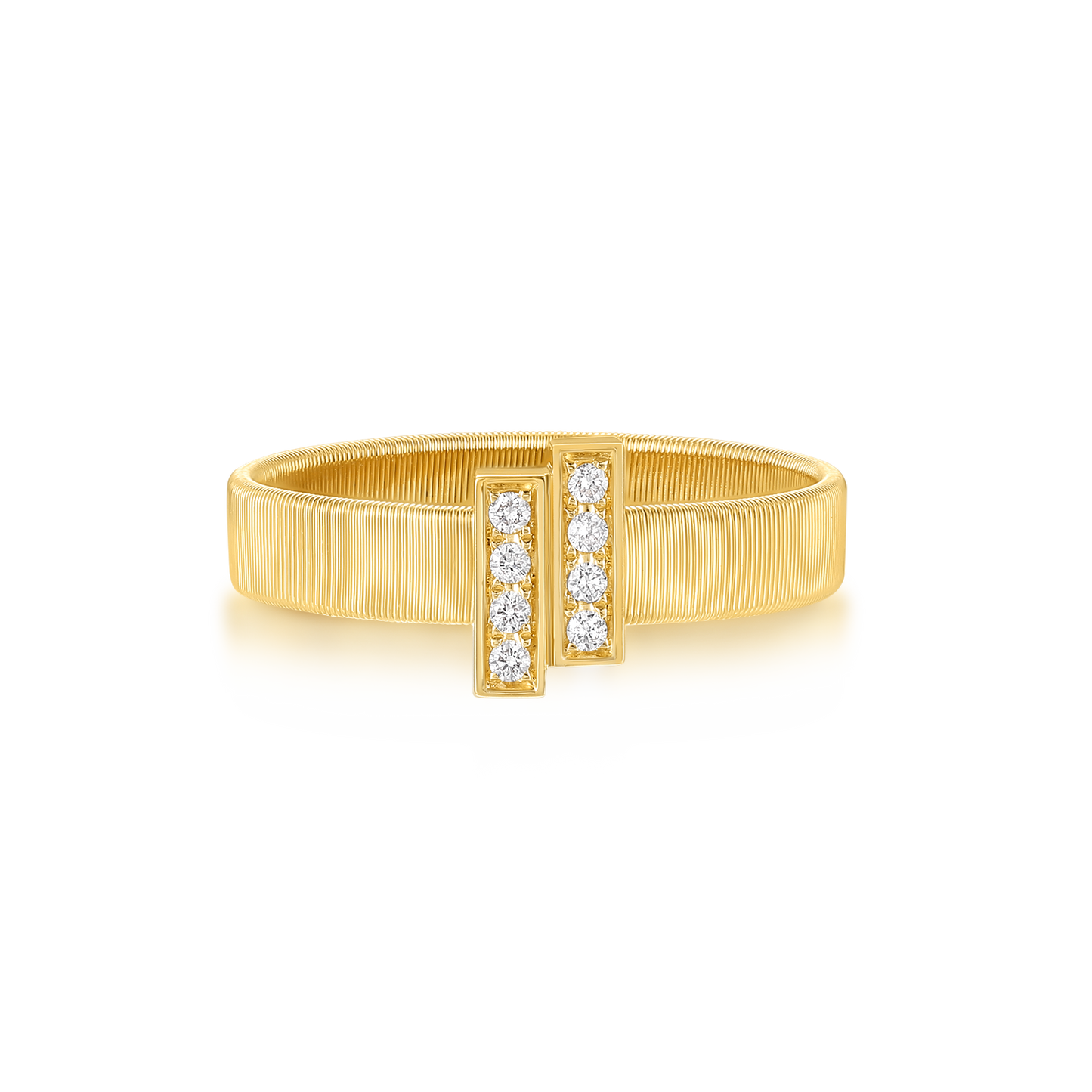 Wide Diamond Ring｜The Five Elements, Wood