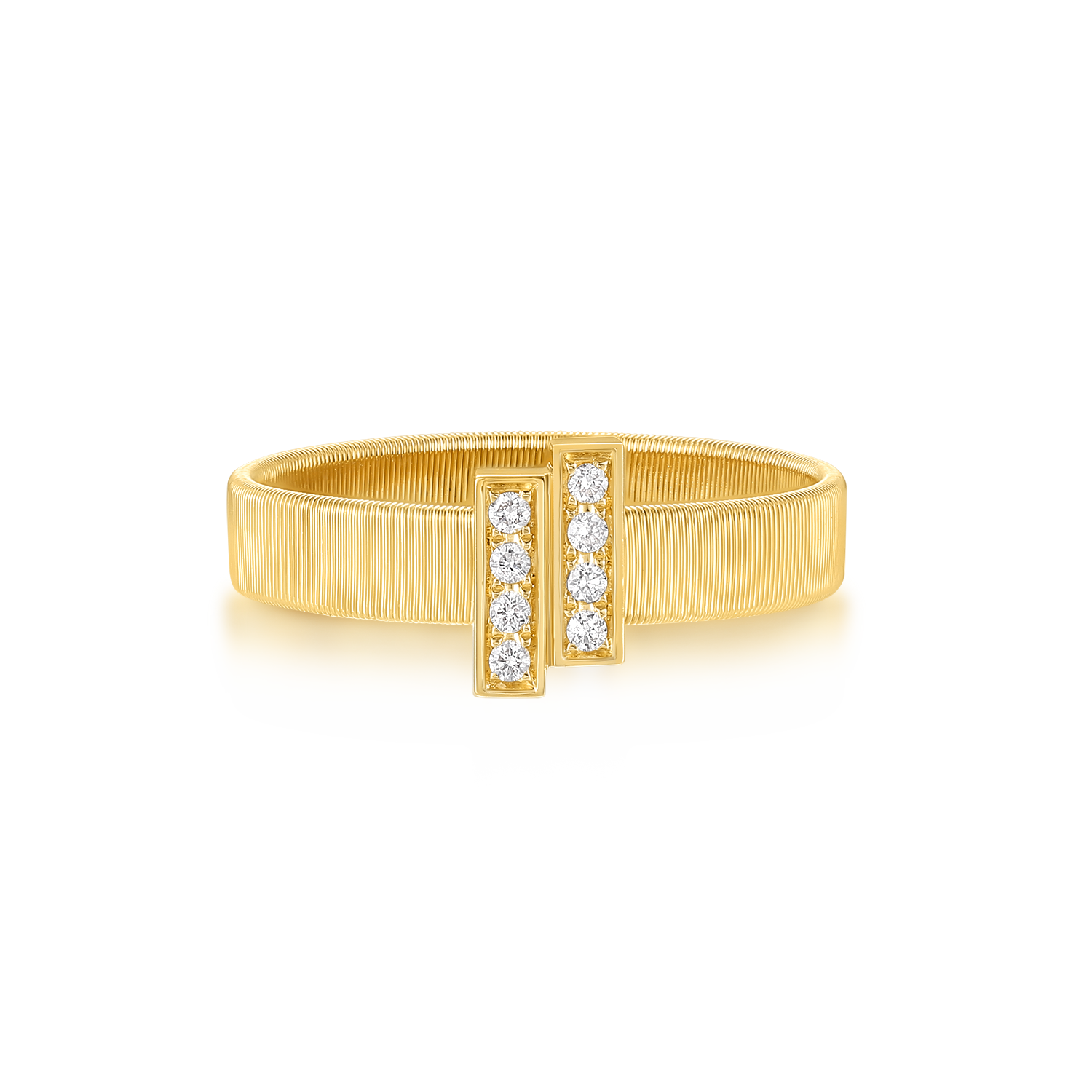 Wide Diamond Ring｜The Five Elements, Wood