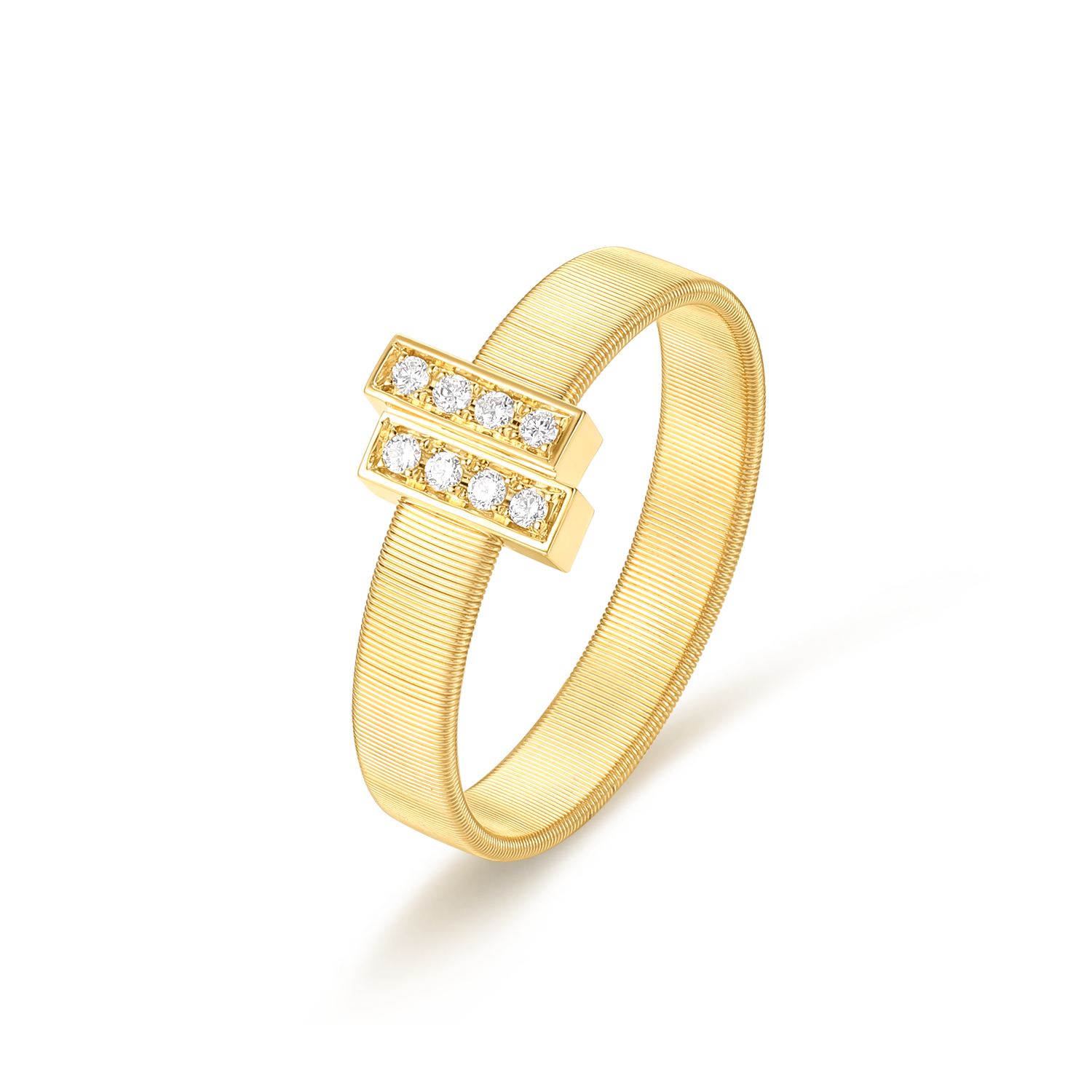 Wide Diamond Ring｜The Five Elements, Wood