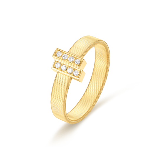 Wide Diamond Ring｜The Five Elements, Wood