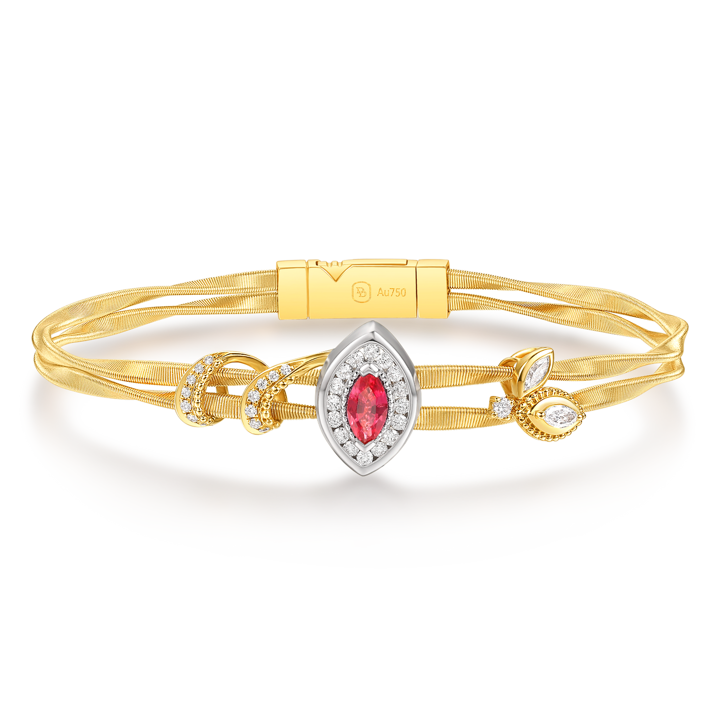 Ruby Diamond Bangles｜The Red Collection