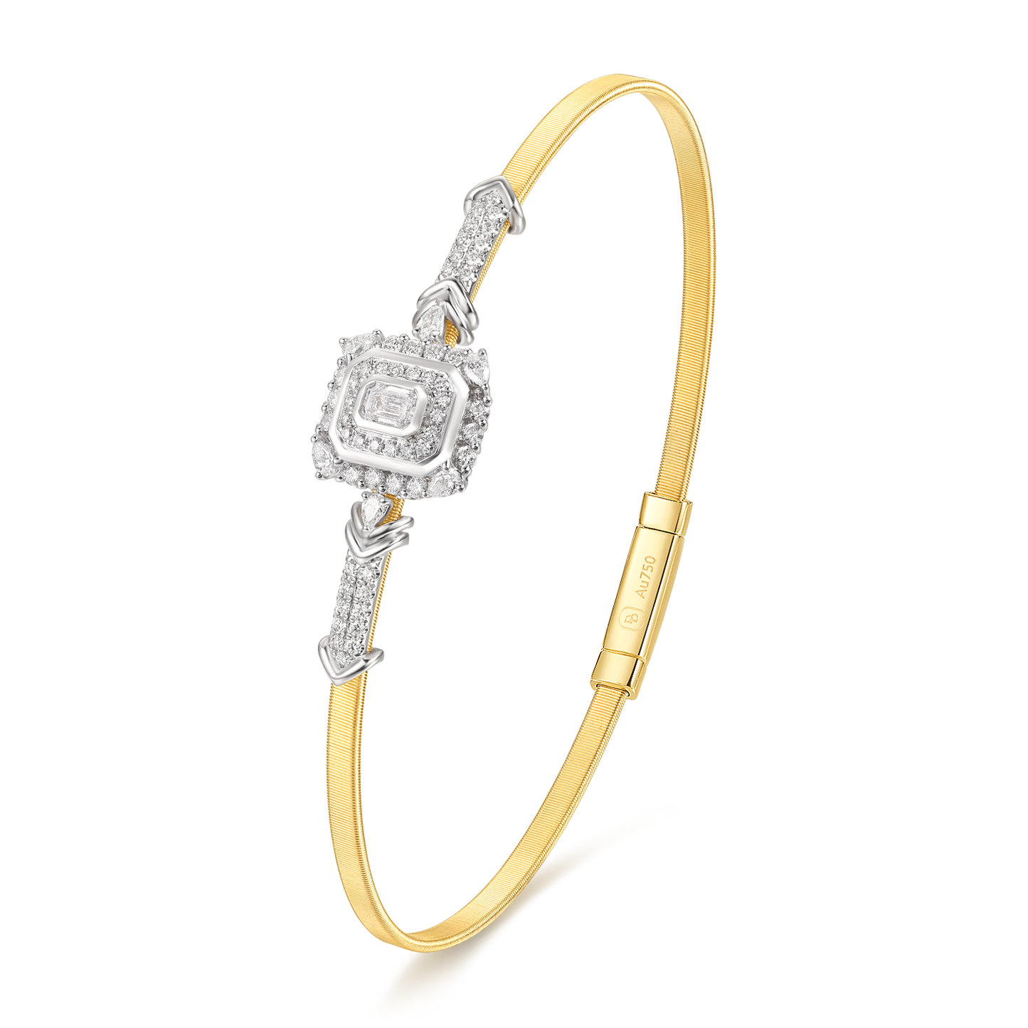 Diamond Bangle｜Five Elements Series, Earth