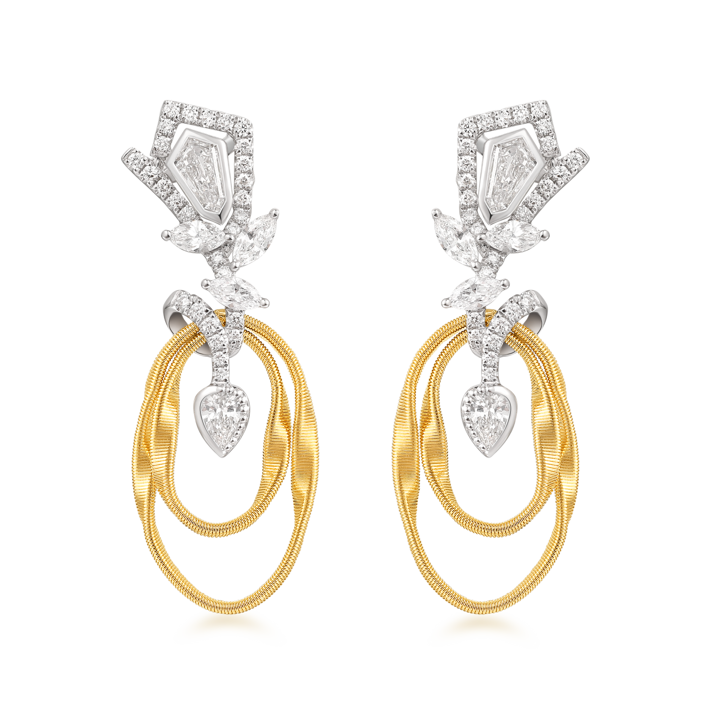 Diamond Earrings | The Five Elements, Fire