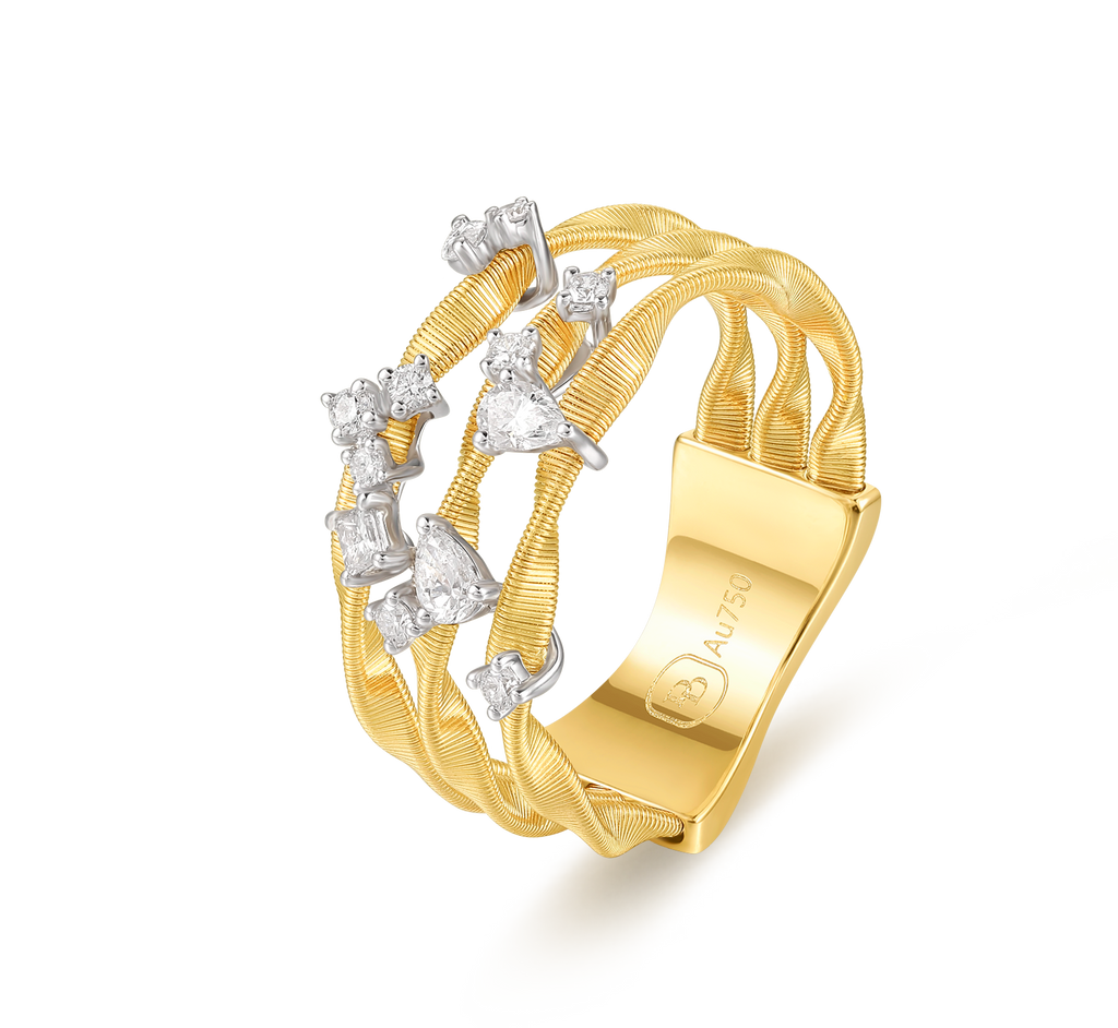 ダイヤモンドリング | Five Element Series, Gold