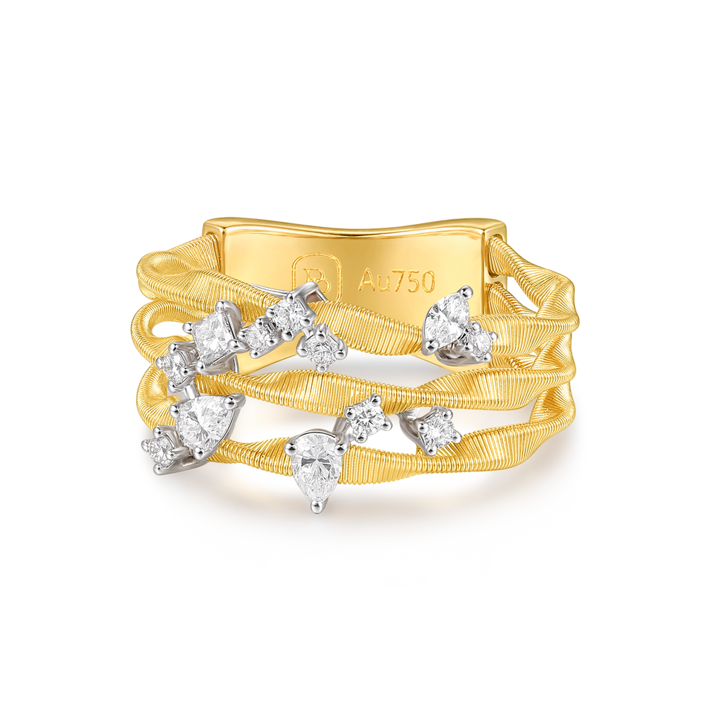 ダイヤモンドリング | Five Element Series, Gold