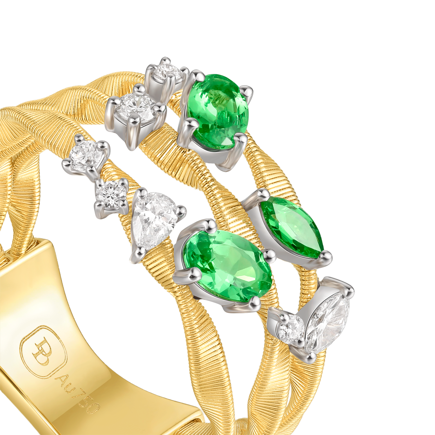 ダイヤモンドリング | Five Element Series, Gold