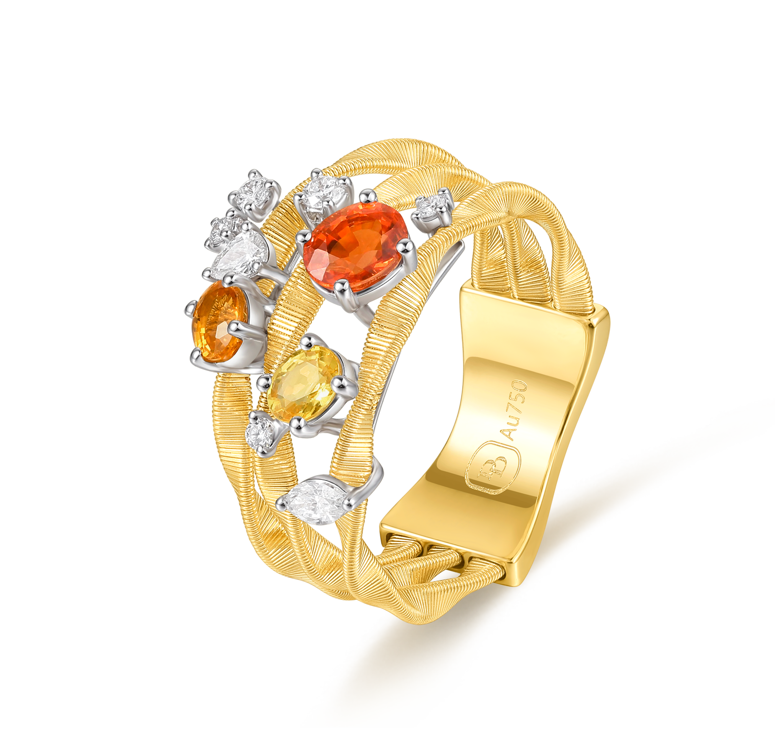 ダイヤモンドリング | Five Element Series, Gold
