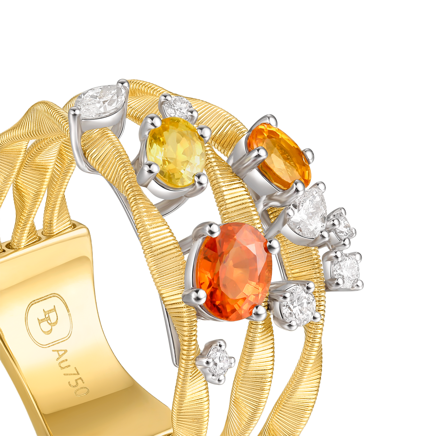 ダイヤモンドリング | Five Element Series, Gold