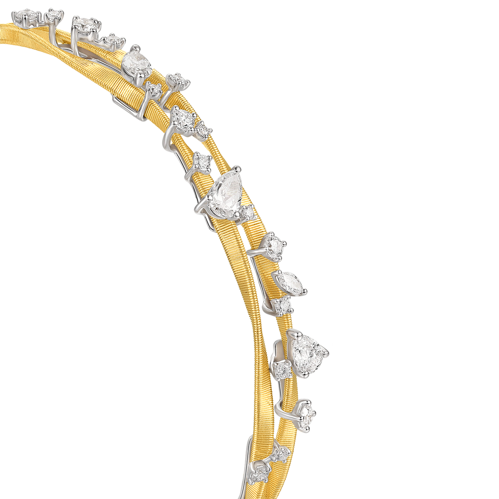Diamond Bangles | Luminous Whispers, Gold