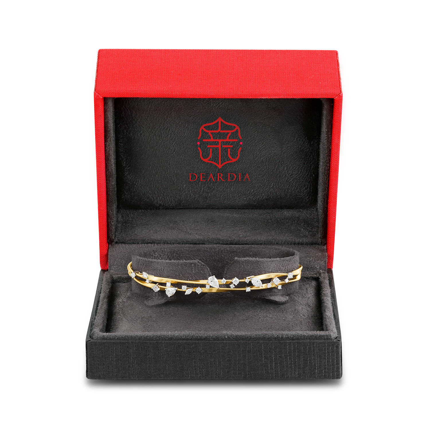 Diamond Bangles | Luminous Whispers, Gold