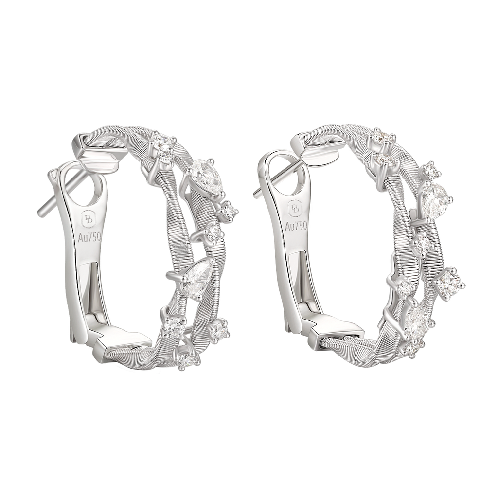 Diamond Earrings | Luminous Whispers, Gold