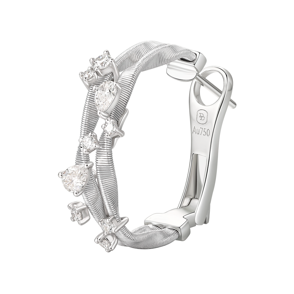 Diamond Earrings | Luminous Whispers, Gold