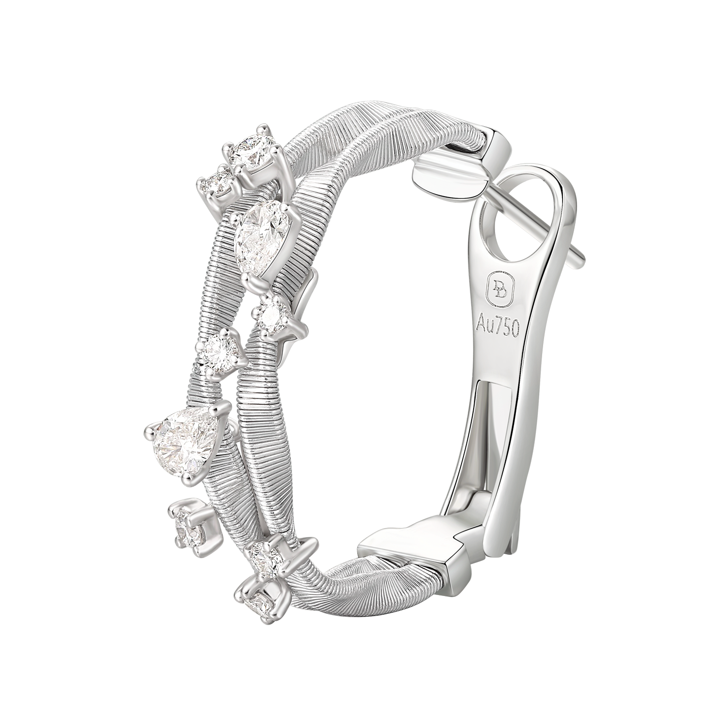 Diamond Earrings | Luminous Whispers, Gold