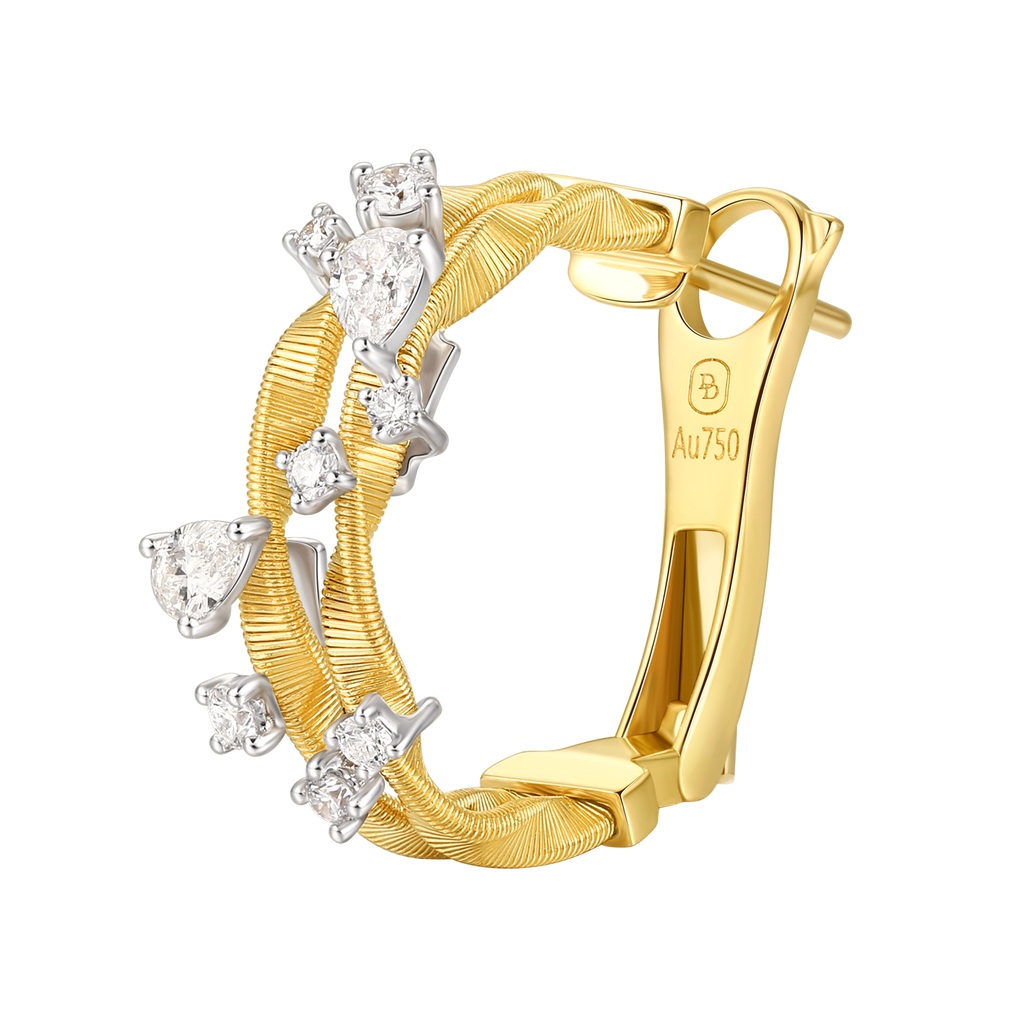 Diamond Earrings | Luminous Whispers, Gold