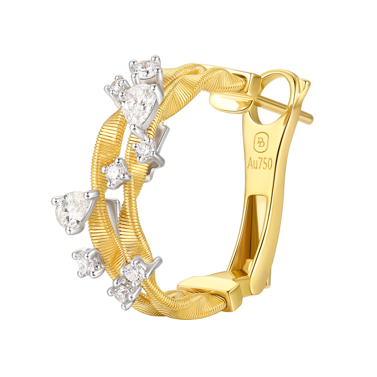 Diamond Earrings | Luminous Whispers, Gold