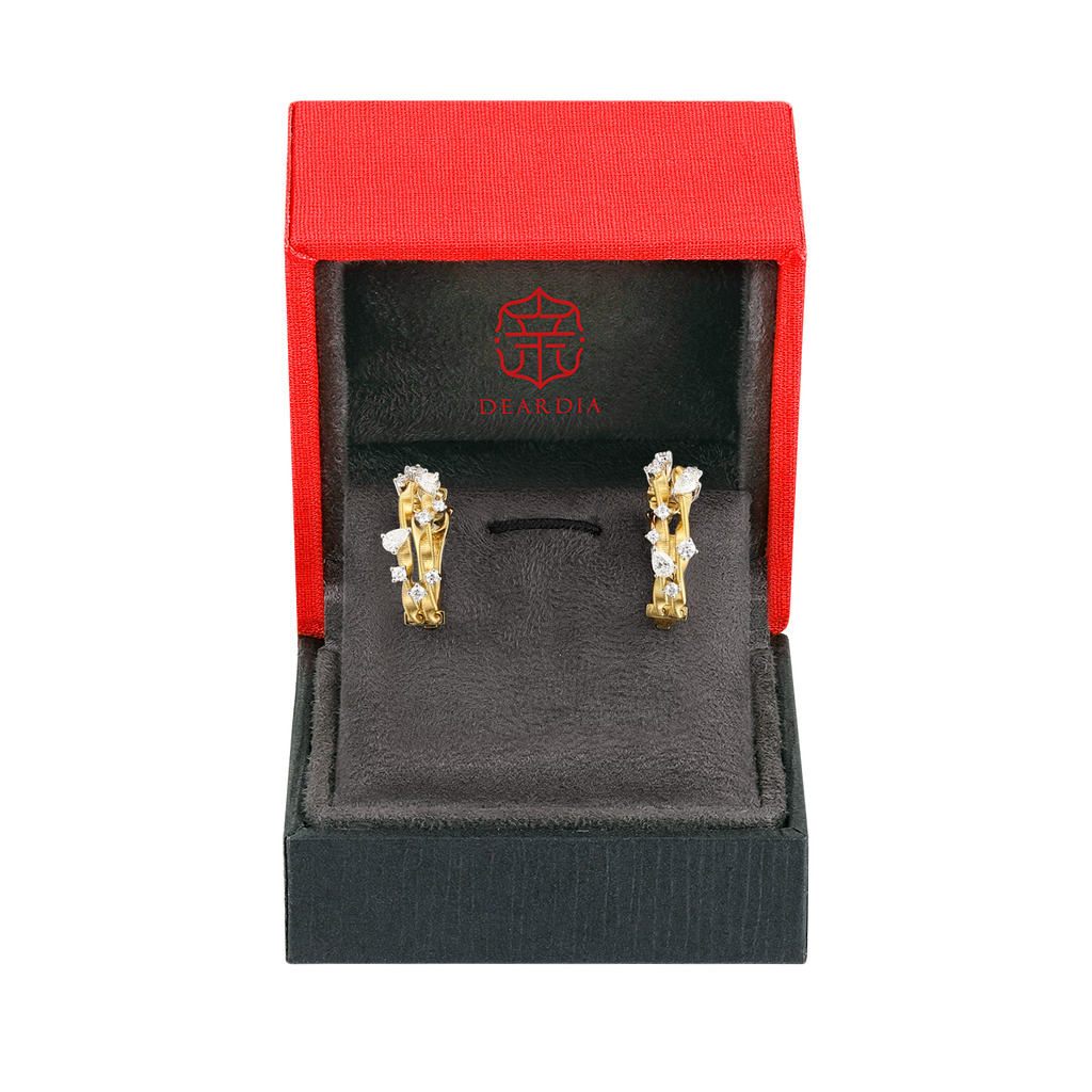 Diamond Earrings | Luminous Whispers, Gold