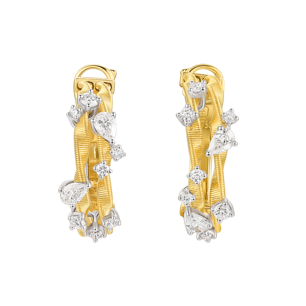 Diamond Earrings | Luminous Whispers, Gold