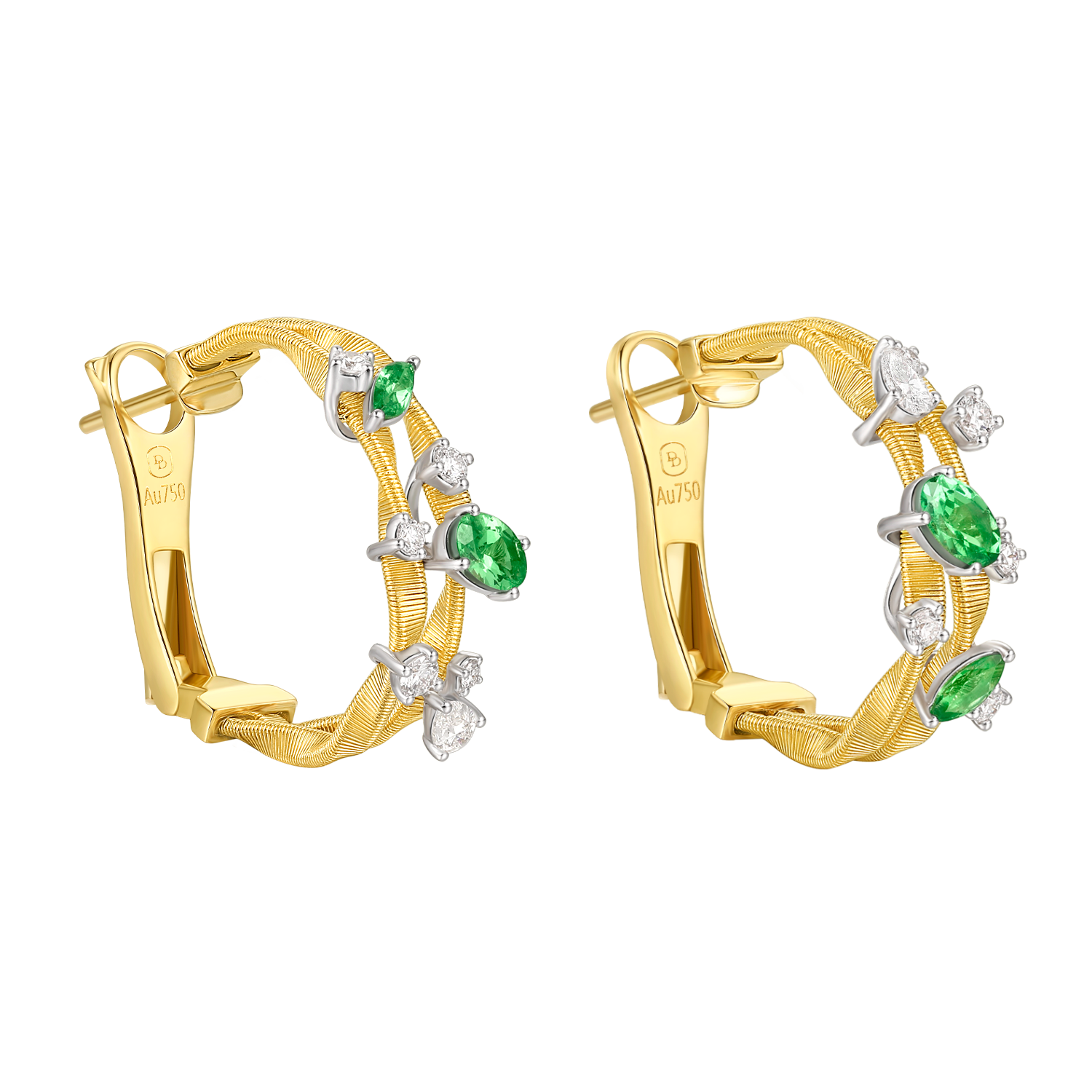 Tsavorite  Earrings | Luminous Whispers, Gold