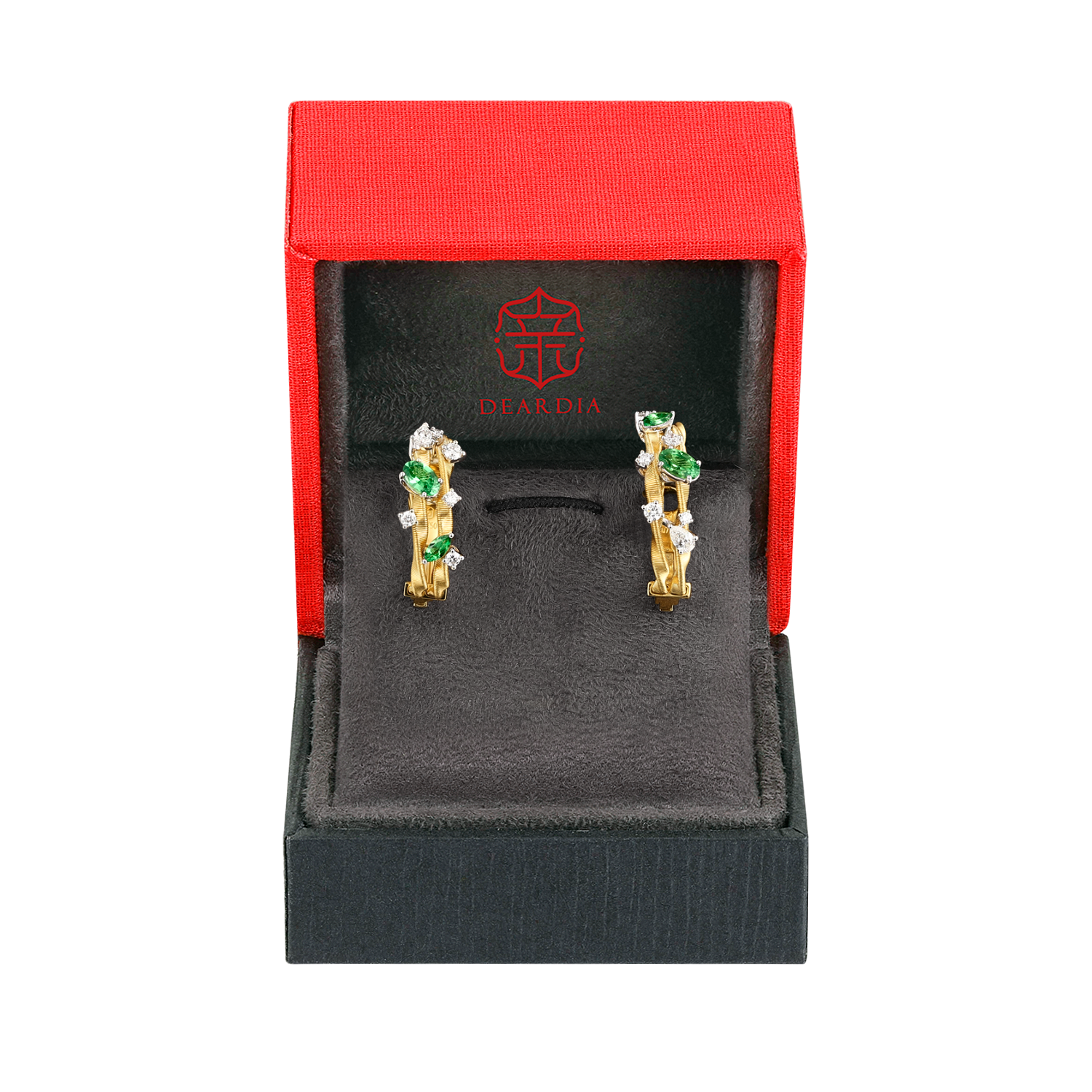 Tsavorite  Earrings | Luminous Whispers, Gold