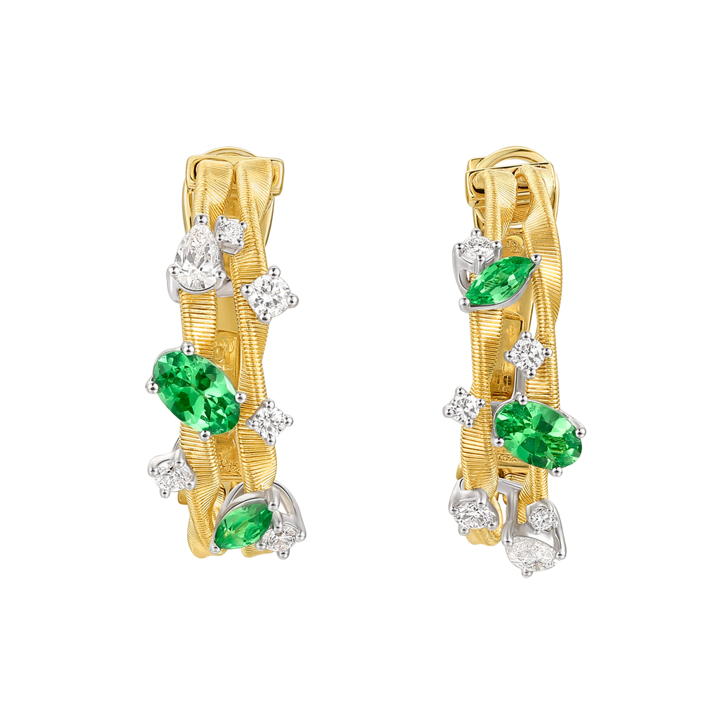 Tsavorite  Earrings | Luminous Whispers, Gold