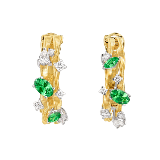 Tsavorite  Earrings | Luminous Whispers, Gold